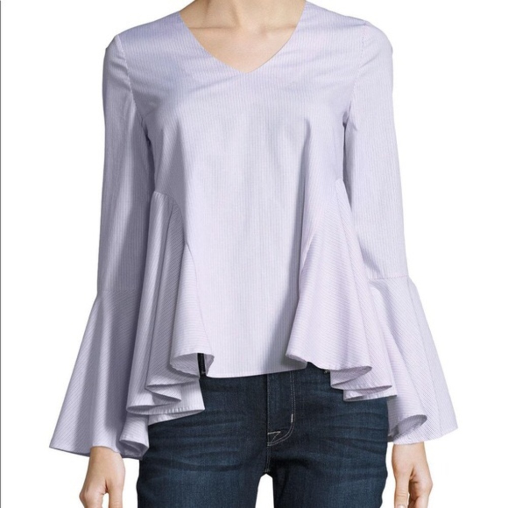 NWT ROMEO & JULIET COUTURE Striped Poplin Top
